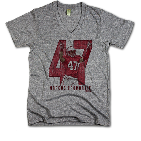 V-Neck Heather Gray