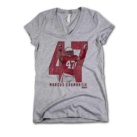 V-Neck Athletic Gray
